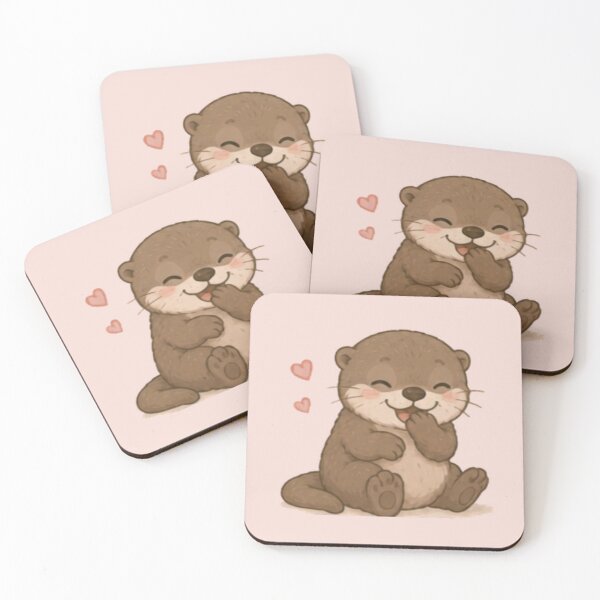 Item preview, Cute Giggling Otter designed and sold by MellowMunchkins.