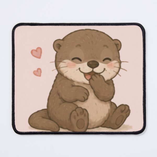Item preview, Cute Giggling Otter designed and sold by MellowMunchkins.