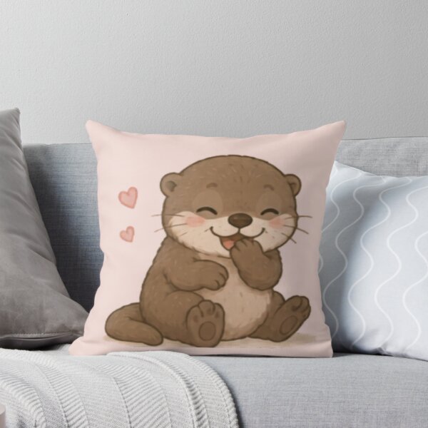 Item preview, Cute Giggling Otter designed and sold by MellowMunchkins.