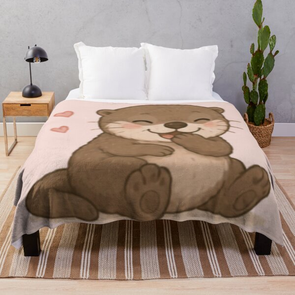 Item preview, Cute Giggling Otter designed and sold by MellowMunchkins.