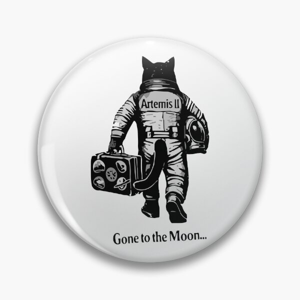 Item preview, St7cker Universe Artemis II Cat To The Moon designed and sold by St7ckerUniverse.