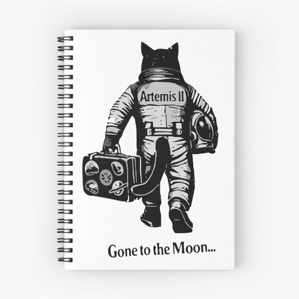 Item preview, St7cker Universe Artemis II Cat To The Moon designed and sold by St7ckerUniverse.