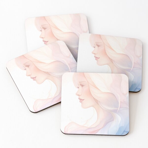 Item preview, watercolor woman portrait designed and sold by ToxicInkArt.