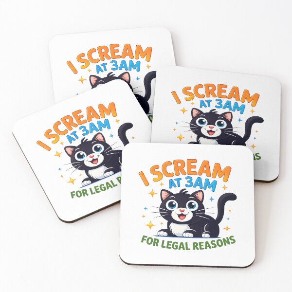 Item preview, I Scream at 3AM Cat designed and sold by Canvas-Whispers.