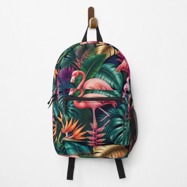 Item preview, Flamingo Jungle Dreams Seamless Surface Pattern designed and sold by taiche.