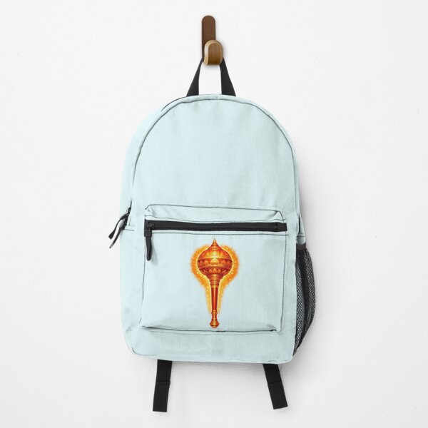 Item preview, Saffron Divine Hanuman Gada | Hindu Spiritual Symbol designed and sold by hutofdesigns.