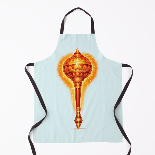 Item preview, Saffron Divine Hanuman Gada | Hindu Spiritual Symbol designed and sold by hutofdesigns.