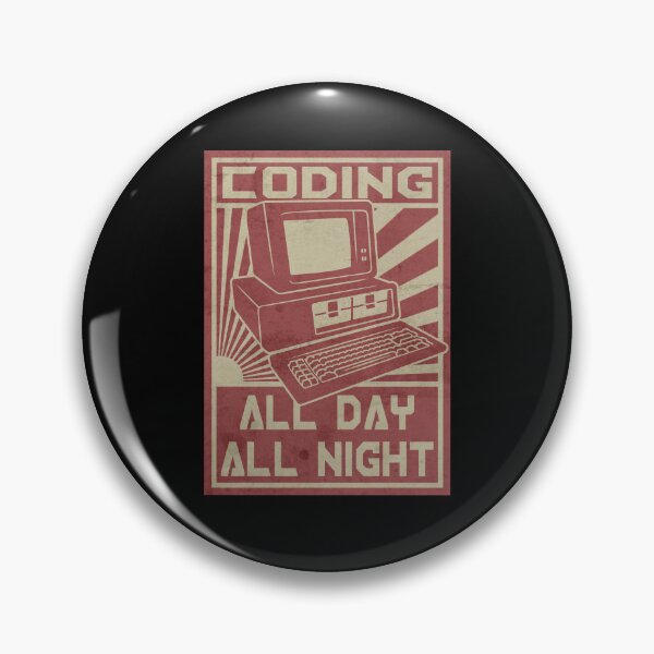 Item preview, Coding All Day All Night Retro Programmer designed and sold by marke770.