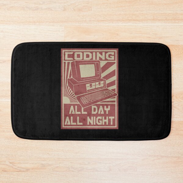 Item preview, Coding All Day All Night Retro Programmer designed and sold by marke770.