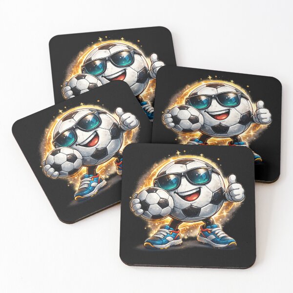 Item preview, Cool Soccer Ball Mascot With Sunglasses Funny Football Cartoon Design designed and sold by irfanshikh.