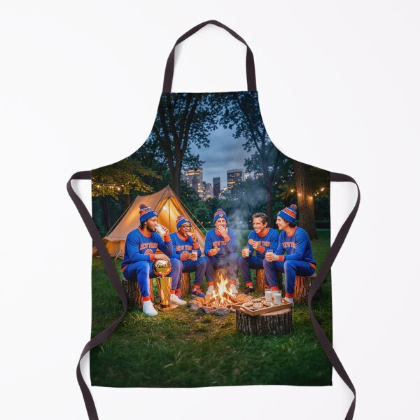 Item preview, Jalen Brunson Campfire With NY Knicks Super Fans designed and sold by Home Decor Art.
