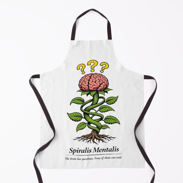 Item preview, Spiralis Mentalis Funny Anxiety Plant Surreal Botanical Print Mental Health Gift designed and sold by Print Loft.