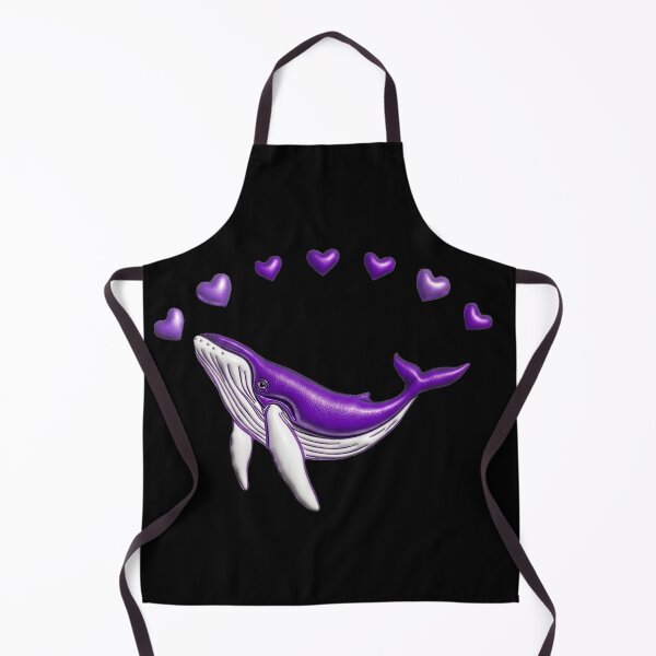 Item preview, Purple Whale Hearts Bioluminescent Art designed and sold by RakyLaky.