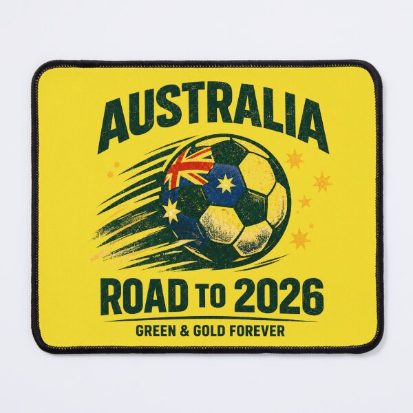 Item preview, Australia 2026 Soccer Vintage, Road to 2026, Green & Gold forever designed and sold by Cadsdiva.