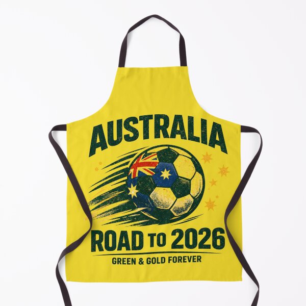 Item preview, Australia 2026 Soccer Vintage, Road to 2026, Green & Gold forever designed and sold by Cadsdiva.