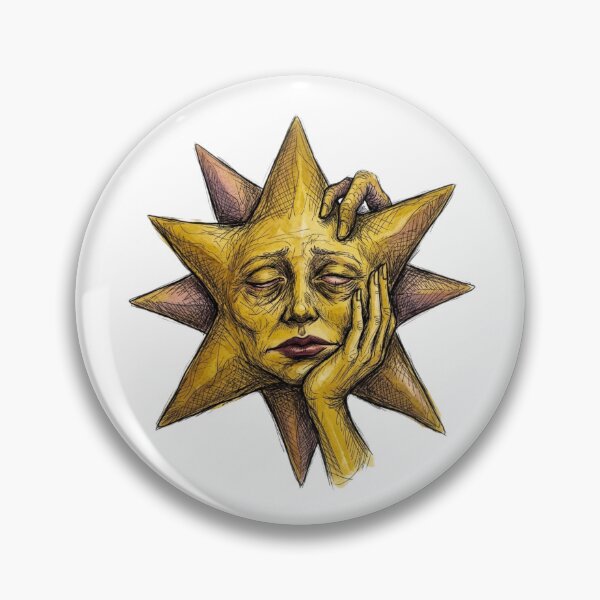 Item preview, Vintage Dark Surrealist Tired Sun Art designed and sold by ogduckboy.