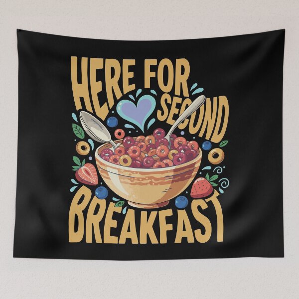 Item preview, Breakfast Funny Brunch Coffee Here For Second designed and sold by LuminOrb.