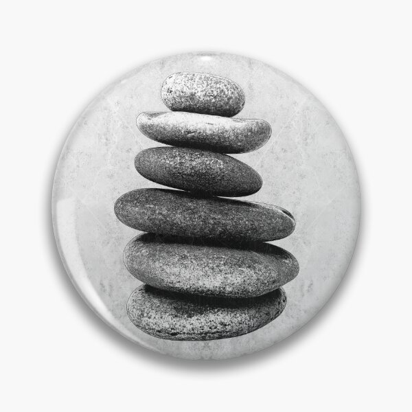 Item preview, Balanced Stone Cairn Stack Dark Zen Meditation Nature Art designed and sold by Ghoul Enterprises.