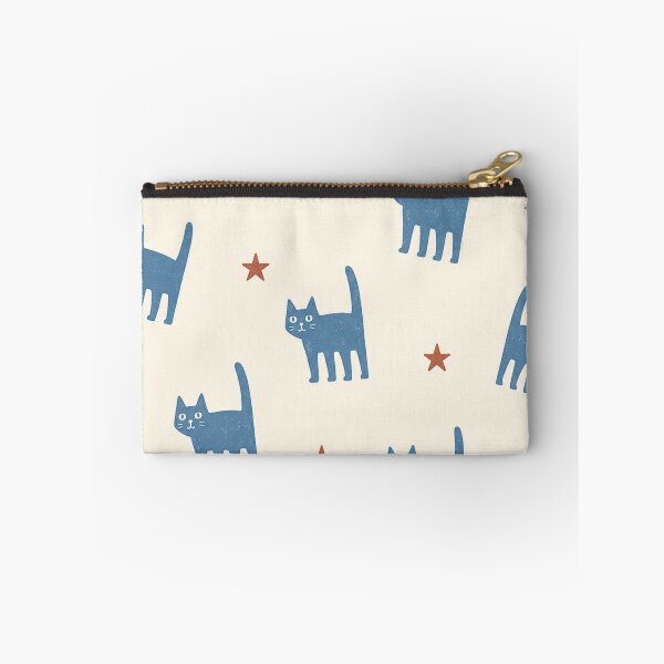 Item preview, Blue Cat Star Pattern Apron – Cute Retro Folk Art Cat Toss Pattern Kitchen Apron Cat Lover Gift Apron designed and sold by IconicDesignsXd.