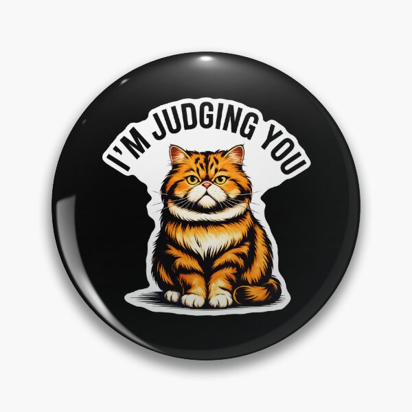 Item preview, I’m Judging You Cat designed and sold by Canvas-Whispers.