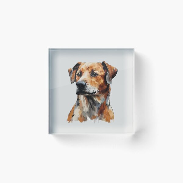Item preview, Geometric Rhodesian Ridgeback - Modern Pet Art designed and sold by Tklezardesigns.