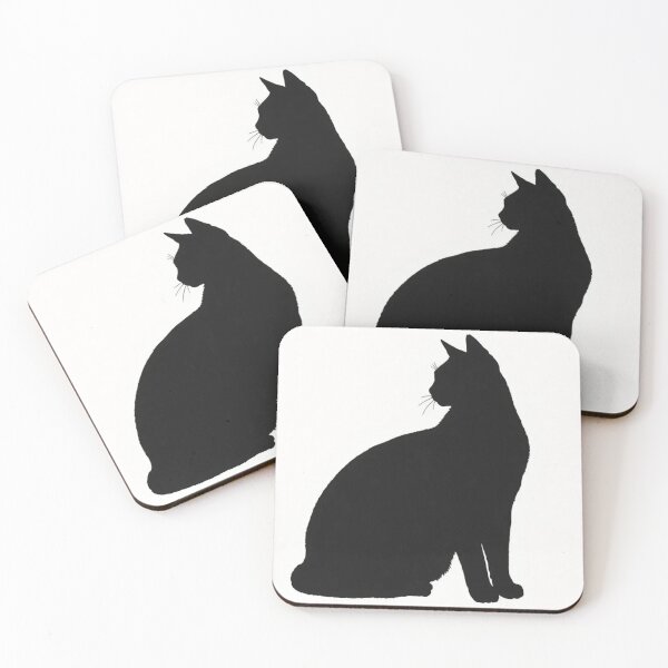 Item preview, Sleek Black Cat Silhouette Sticker Cat Gift T-Shirt designed and sold by barbastyle.