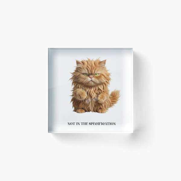 Item preview, Funny Programmer Gift Not In The Specification Cat Humor Shirt designed and sold by Dev Mode.