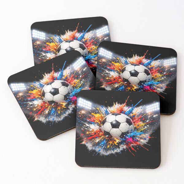 Item preview, Color Splash Soccer Ball Football Art Explosion Sports Graphic Design designed and sold by irfanshikh.