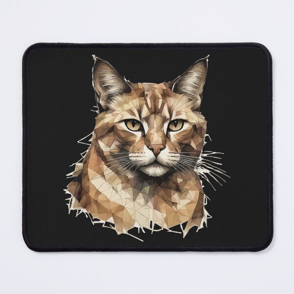 Item preview, Geometric Brown Tabby Cat - Modern Pet Art designed and sold by Tklezardesigns.
