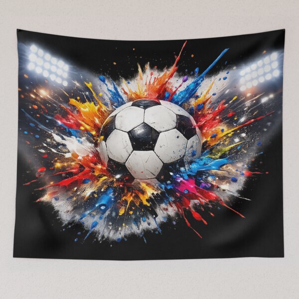 Item preview, Color Splash Soccer Ball Football Art Explosion Sports Graphic Design designed and sold by irfanshikh.