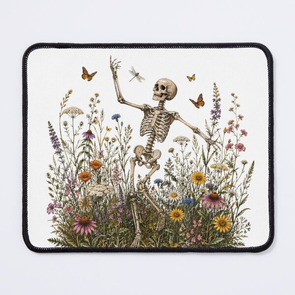 Item preview, Skeleton Dancing Arabesque Wildflower Botanical Art designed and sold by VGAfanatic.