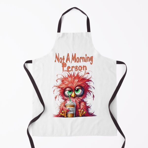 Item preview, Grumpy bird with coffee and text designed and sold by LoneAngel.