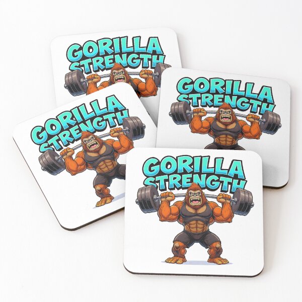 Item preview, Gorilla Strength Weightlifting Gym Workout Design designed and sold by Nuvoro Gifts.