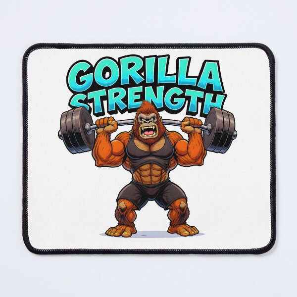 Item preview, Gorilla Strength Weightlifting Gym Workout Design designed and sold by Nuvoro Gifts.