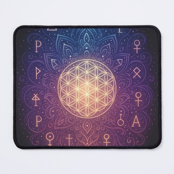 Item preview, Cosmic Sacred Geometry Flower of Life designed and sold by NoNameDrops.