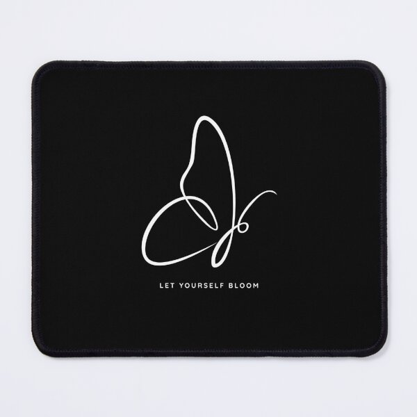 Item preview, Let Yourself Bloom Butterfly Line Art | Minimalist Inspirational T-Shirt designed and sold by Lynn Creates.