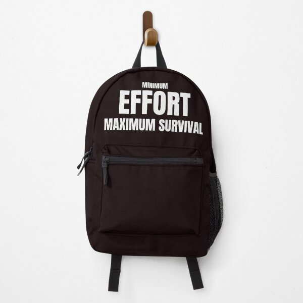 Item preview, Minimum Effort Maximum Survival – Funny Lazy Humor Quote designed and sold by ArtPer-design.