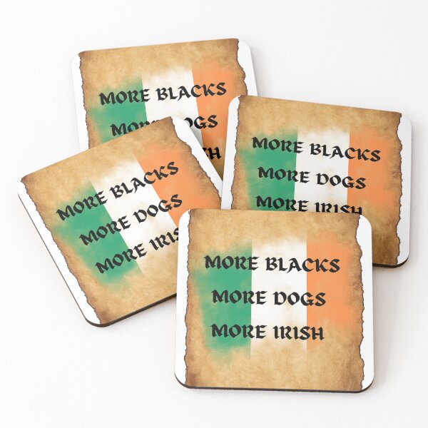 Item preview, More Blacks More Dogs More Irish Flag Vintage Poster designed and sold by heartofireland.