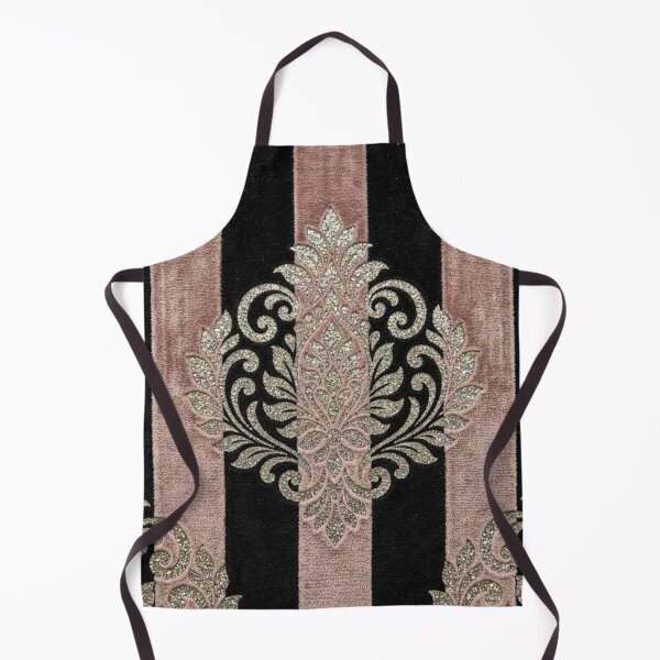 Item preview, Black & Mauve Striped Faux Crush Velvet Damask designed and sold by DesignsByPrnces.