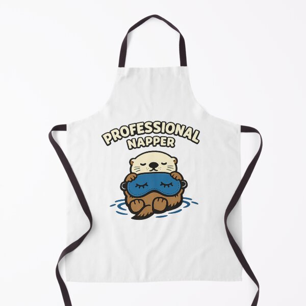 Item preview, Minimalist Tiny Sea Otter Professional Napper Arched Sticker designed and sold by MIROUZ2000.