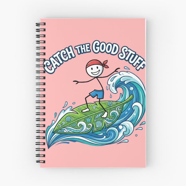 Item preview, Catch the Good Stuff | Coastal Breeze Stickman Summer Design designed and sold by Chroma Dreams .