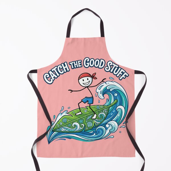 Item preview, Catch the Good Stuff | Coastal Breeze Stickman Summer Design designed and sold by Chroma Dreams .