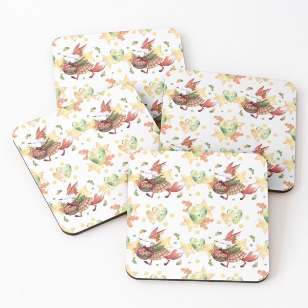 Item preview, Autumn Fox Mushroom Pattern designed and sold by SashaZinch.
