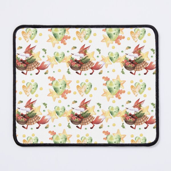 Item preview, Autumn Fox Mushroom Pattern designed and sold by SashaZinch.