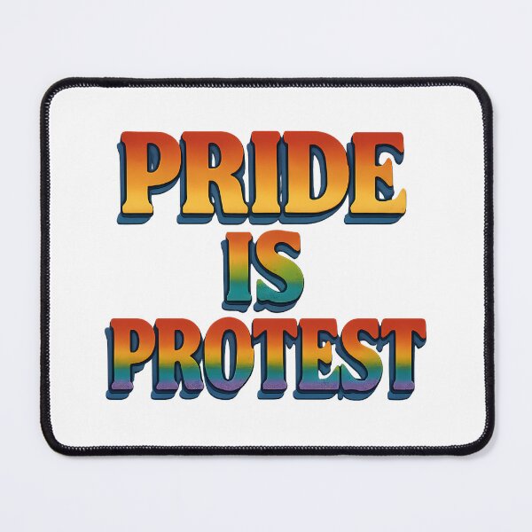 Item preview, Pride Is Protest Bold Rainbow Activist Queer Pride Typography designed and sold by Haus Of Sin.