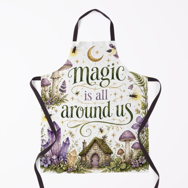 Item preview, Magic Is All Around Us Cottagecore Botanical Art designed and sold by Luna-Flow.