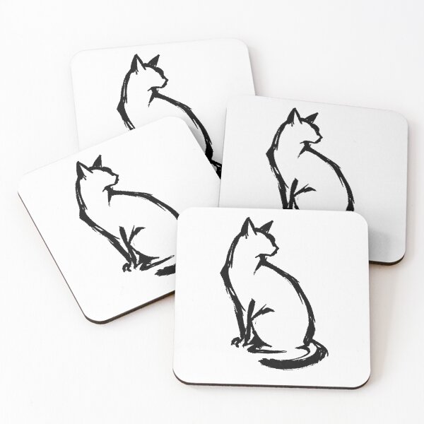 Item preview, Cat Brushstroke Ink Sticker Cat Art T-Shirt Gift designed and sold by barbastyle.