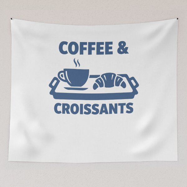 Item preview, Breakfast Coffee Croissants Breakfast Funny Brunch designed and sold by LuminOrb.