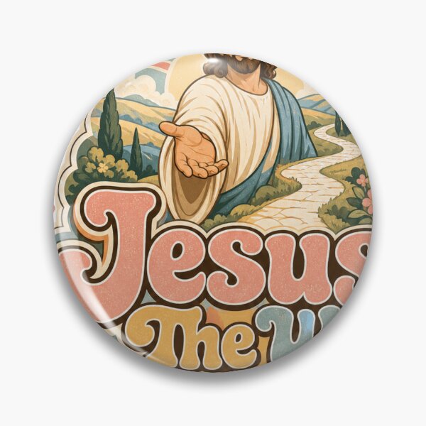 Item preview, Retro Jesus The Way The Truth The Life Christian Faith designed and sold by JMDesignHub.