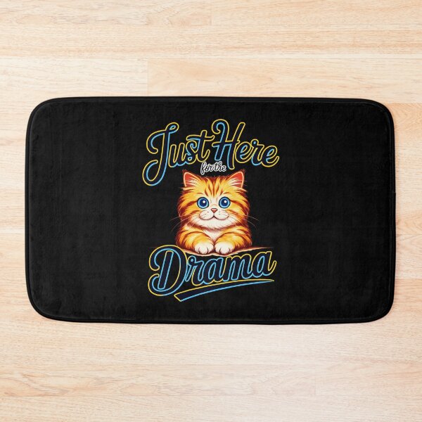 Item preview, Just Here for the Drama Cat designed and sold by Canvas-Whispers.